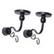 thumbnail image 5 of Elegante portavelas de pared de hierro, juego de candelabros de estilo vintage Negro, 5 of 9