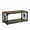 Rustic Brown + Black, variant on ELLEGNT 43" Faux Marble 2-Tier Coffee Table – Storage Shelf, X Side Frames, Accent Cocktail Table for Small Space, Home Office, White + Gold