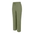 thumbnail image 6 of QASIEATN Women's High Waist Side Pockets Wide Leg Casual Elastic Waist Rayon Wide Leg Pants Flowing Beach Pants, 6 of 9