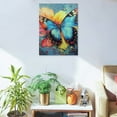 thumbnail image 5 of ZFLMY Butterfly Flower Canvas Wall Art Decor for Home Living Room Bedroom Office, Perfect Gift for Home Decor, Office, Salon, Bar 12x16in, 5 of 5
