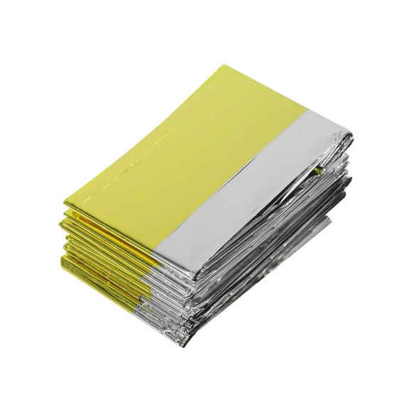 Advancent Manta portátil ligera a prueba de viento bloqueador solar alfombra hidratante suave cómodo transpirable urgencia Soogan plegable Escalada Oro plata 160*210