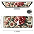thumbnail image 2 of nygtbtfer Square Mouse pad Anti-Slip Rubber Mousepad for Gaming Office Laptop Computer PC Men Women Kids, Cute , Flower Mouse Pad 31.5x11.8 in, 2 of 6