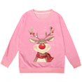 thumbnail image 4 of Jamsmile Toddler Girls Sweatshirts Autumn Winter Long Sleeve Crewneck Sweatshirts Oversized Trendy Girls Xmas Pullover Tops, 4 of 4