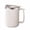 White, variant on JHyouerji 400ml Stainless Steel Insulated Mug,Red Double Wall Thermal Coffee Tea Cup with Lid and Non Slip Handle,Rust Resistant Drink Cup for Home Office Commute Outdoor Use