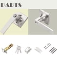 thumbnail image 4 of Decor Mo Modern Entry Door Lever, Keyed Entry Door Handle,Zinc Alloy Door Handle, Exterior & Interior Entry Lock with Keys, Satin Nickel Finish, 1 Pack, 4 of 4
