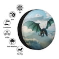 thumbnail image 4 of Naloa Cloud Sky Green Dragon PVC Leather Spare Tire Wheel Cover for Car Truck SUV Camper Trailer Universal Fit many size14 inch, 4 of 6