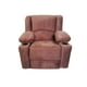 thumbnail image 1 of Sillón Reclinable Sheraton Tu Espacio Muebles Suede Chocolate, 1 of 4