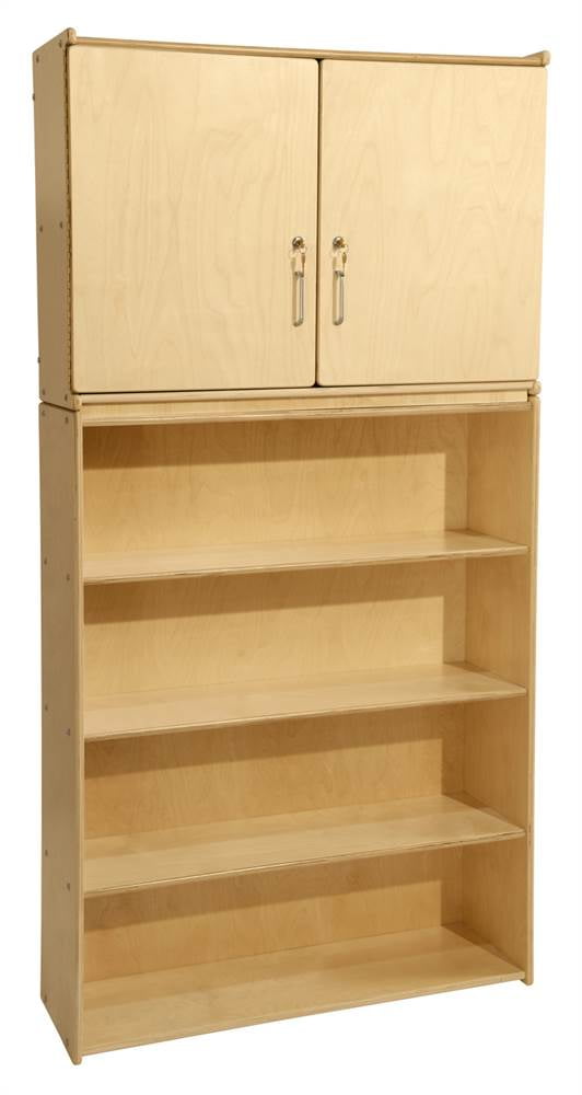 Contender 4-Shelf Wooden Storage and Cabinet