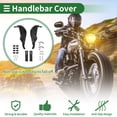thumbnail image 3 of Kit de cubiertas para manillares de motocicleta Unique Bargains 7/8" 22mm 15/16" 24mm, agarres de manillar de aleación de aluminio y goma, color negro, 1 juego, 3 of 7