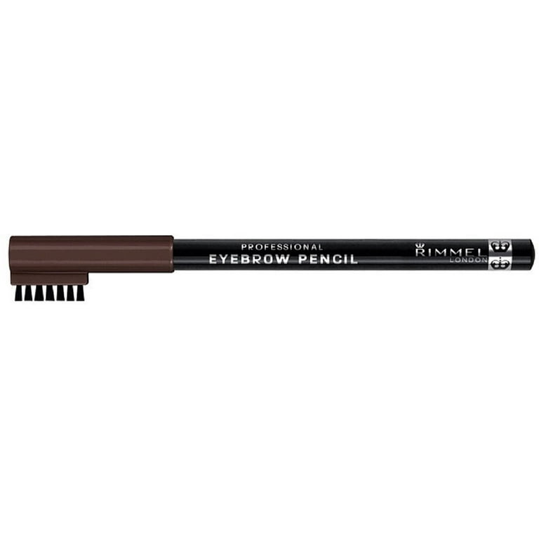 Rimmel London Professional Eyebrow Pencil, Dark Brown 0.05 oz (Pack of 3) 