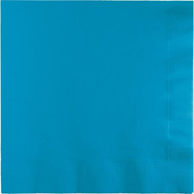 Hoffmaster Group 663131B 2-Ply Lunch Napkins, Turquoise - 50 per Case - Case of 12