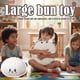 thumbnail image 4 of Jumbo Stress Ball 9.8 Inch Dumpling Shape Squishy Toy for Anxiety Relief and Sensory Play, 4 of 5