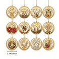 thumbnail image 2 of Clearance! 12PCS DIY Pearl Diamond Art Kits for Adults, Wooden Diamond Art Christmas Ornaments, Christmas Crafts for Xmax Tree, 2 of 7