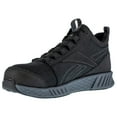 thumbnail image 3 of Reebok Work Men's Fusion Formidable Composite Toe ESD Mid-Cut Athletic Work Shoe Black/Grey - RB4302, 3 of 5
