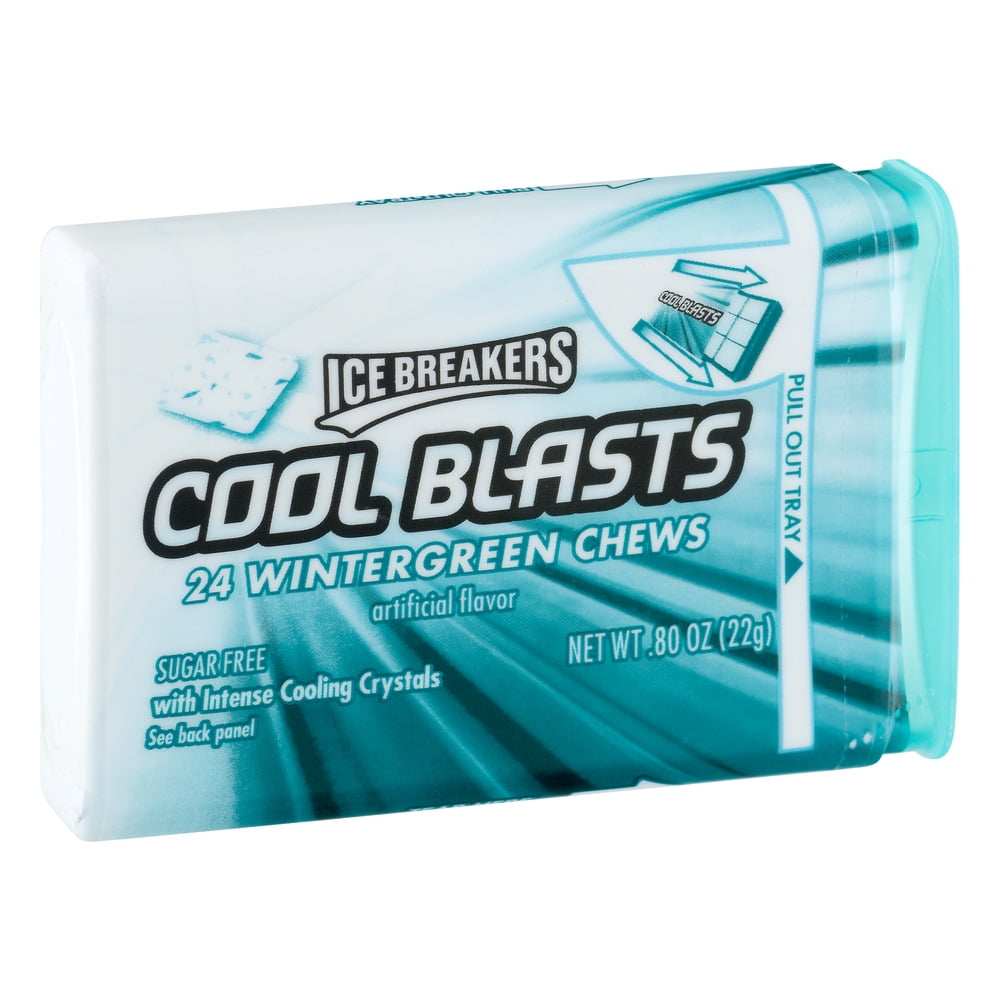 Ice Breakers Cool Blasts Sugar Free Mints in Wintergreen