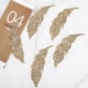 thumbnail image 1 of 5 uds hojas patrón diamantes de imitación adhesivo DIY ropa teléfono decoración accesorios oro, 1 of 9