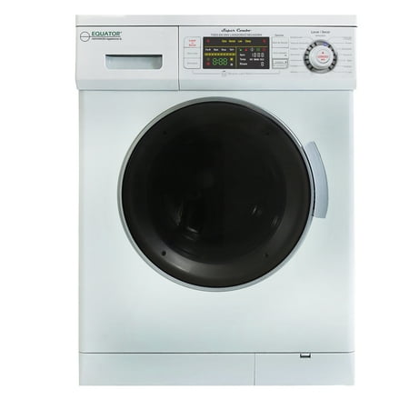 1.57 cu. ft. White High Efficiency Vented / Ventless Electric All-in-One Washer Dryer Combo With Spanish
