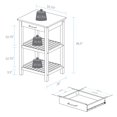 thumbnail image 4 of Casual Home 373-01 Sunrise (Small) with Solid Maple Top Kitchen Island, 22.75" W, Natural&White, 4 of 12