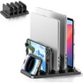 thumbnail image 1 of Vertical Laptop Stand for Desk inDesign Laptop Mount Riser with Gravity Locking SpaceSaving Computer Organizer Dock Supports MacBook Pro Air Mac HP Dell Microsoft Surface Leno, 1 of 8