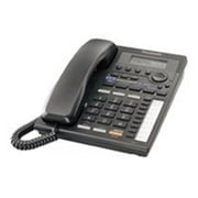 Angle View: Panasonic KX-TS3282B - Corded phone with caller ID/call waiting - 3-way call capability - 2-line operation - black
