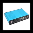 thumbnail image 3 of USB 6 Channel 5.1 / 7.1 Surround Tarjeta de Sonido Externa PC Laptop Desktop Tablet Audio Tarjeta Adaptadora óPtica (Azul), 3 of 5