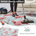 thumbnail image 5 of Pink Flamingo Outdoor Rug for Patio/Deck/Porch, Non-Slip Large Area Rug 6 x 9 Ft, Blue Summer Tropical Plants Leaves Indoor Outdoor Rugs Washable Area Rugs, Reversible Camping Rug Carpet Runner, 5 of 8