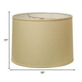 thumbnail image 2 of HomeRoots 470179 15 in. Throwback Drum Linen Lampshade Parchment Biege, 2 of 6