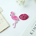 thumbnail image 5 of BESTOYARD 12Pcs Flamingo Embroidery Cloth Stickers for Decoration on Hats Bags Shoes, 5 of 5