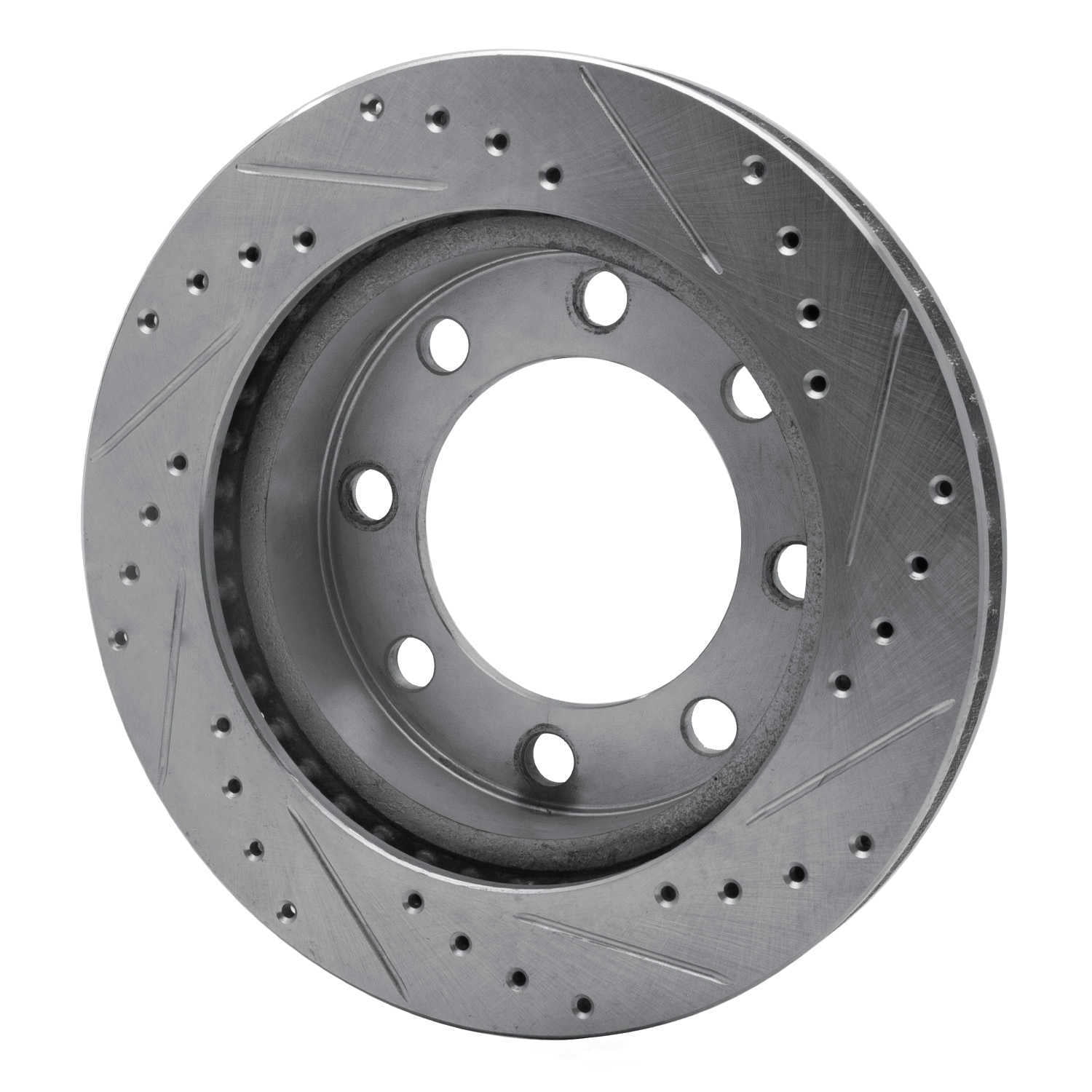 Dynamic Friction Company 631-40056L DFC Brake Rotor - Drilled And Slotted - Silver