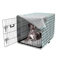 thumbnail image 5 of Anchor Dog Crate Cover, Simple Pattern Anchor Stripe Art Welcoming Wavy Water Tiled Surface, Easy to Use Pet Kennel Cover Small Dogs Puppies Kittens, 7 Sizes, Turquoise Red, by Ambesonne, 5 of 6