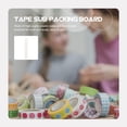 thumbnail image 3 of BRIGHTFUFU 50Pack Tape Sub-packing Boards Tape Dispenser Refill Plastic Storage for Study White, 3 of 7