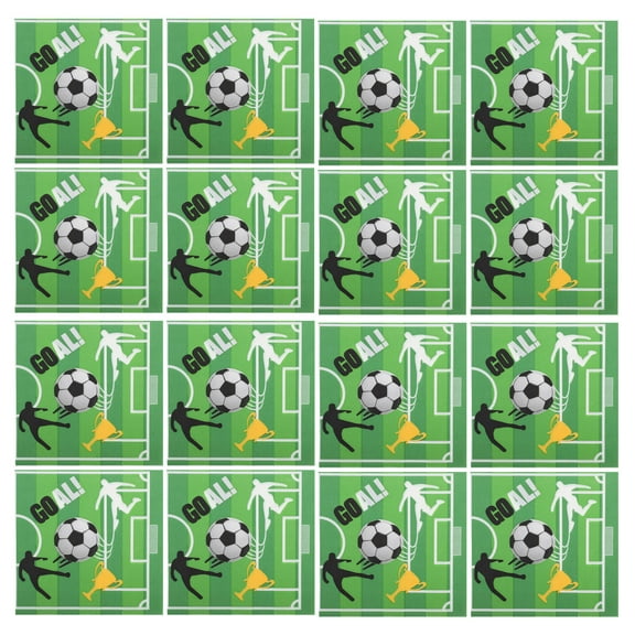 MLINS  20 Pcs Birthday Napkin Decorations Football Cocktail Napkins