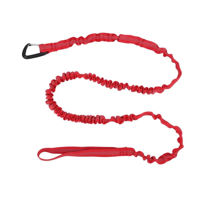 Cycling Bike Tow Rope, Bike Tow Bar Compact Portable Wear Resistant Buckle Stretchable Design For Training For Walking Red