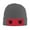 Deep Heather, variant on Albania Flag Winter Beanie Hats for Men Women Warm Cozy Knitted Cuffed Skull Cap Red