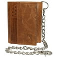 thumbnail image 3 of RFID Blocking Leather Chain Trifold with ID Window and Credit Card Pockets USA Series, 3 of 15