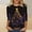 Blue, variant on RKSTN women blouses Fashion Woman Casual Round Neck Printing Blouse 3/4 Sleeve T-Shirt Summer early fall fashion