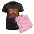 thumbnail image 5 of CafePress - Dragonfly Women's Dark Pajamas - Women's Short Sleeve Print T-Shirt and Pants Dark Cotton Pajama Set, 5 of 7