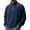 #_003Dark Blue, variant on ASDFVBKG Men's Polar Fleece Sweatshirt Stand Collar Lightweight Long Sleeve Tops Outerwear Warm Fall Winter Solid Color Outfits Light Green L