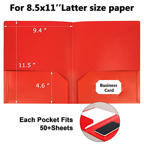 BAZIC Presentation Book 10-Pockets Binder w/Plastic Clear Sleeves, Fits  8.5x11 Paper, Sheet Protector Portfolio Folder for Report, 24-Pack