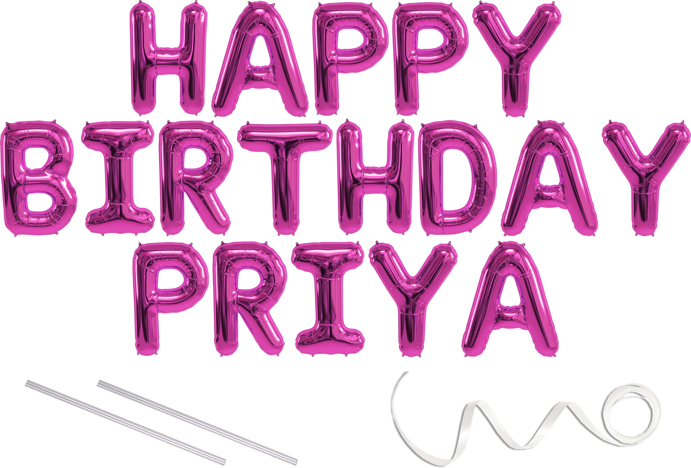 Priya Happy Birthday Mylar Balloon Banner Pink 16 Inch Letters Includes 2 Straws For Inflating String For Hanging Air Fill Only Does Not Float W Helium Great Birthday Decoration Walmart Com Walmart Com Priya Happy Birthday Mylar Balloon Banner Pink 16 Inch Letters Includes 2 Straws For Inflating String For Hanging Air Fill Only Does Not Float W Helium Great Birthday Decoration Walmart Com Walmart Com