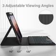 thumbnail image 4 of Aoub Backlit Keyboard Case for iPad 11th/10th Generation A16 with Pencil Holder 11inch/10.9 inch, Magnetic Detachable Wireless Bluetooth Folio Stand Rechargeable Keyboard Cover, Black, 4 of 10