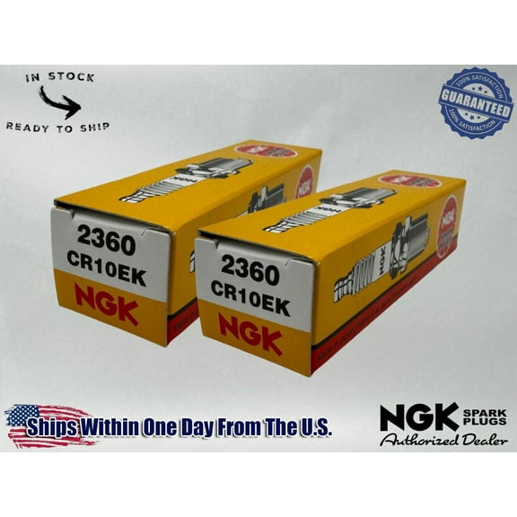 NGK Genuine OEM Authentic Spark Plugs CR10EK - 2 PACK