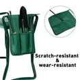thumbnail image 6 of Garden Kneeler Tool Bag Pockets Portable Garden Tool Holder Bag for Kneeling Stool Outdoor Gardening, Oxford Cloth Foldable Pouch Seat Storage Hanging Organizer Bag, Green (Tool Bag Only), 6 of 11