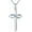 Blue, variant on 925 Sterling Silver Cross Necklace for Women Infinity Necklace 14K Rose Gold Plated Necklaces for Easter or Mother's Day