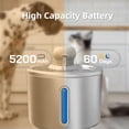 thumbnail image 2 of Wireless Cat Water Fountain, Stainless Steel 3.5L Automatic Dog Water Dispenser, 5000mAh Battery, Motion Sensor, Cordless Pet Fountain, 2 of 10