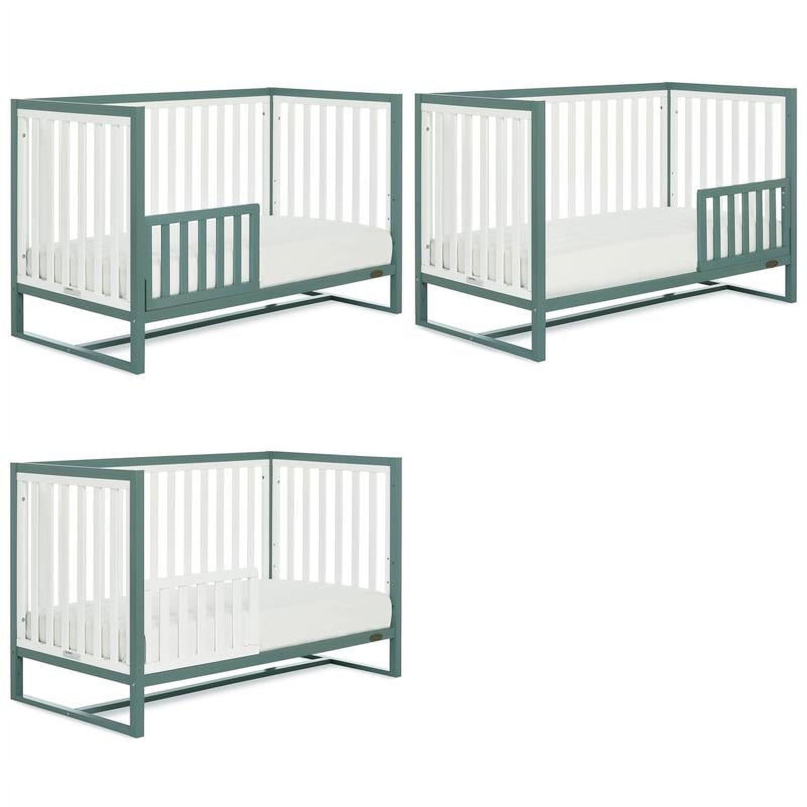 Dream On Me Arlo 5-In-1 Convertible Crib, Jungle Green