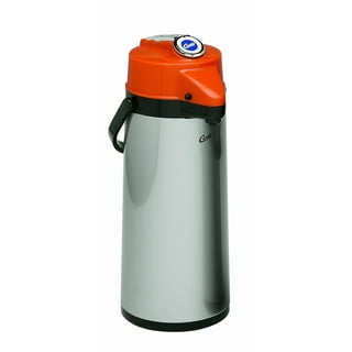 Wilbur Curtis Thermal Dispenser Air Pot, 2.2L SS Body SS Liner Lever Pump -  Commercial Airpot Pourpot Beverage Dispenser - TLXA2201S000 (Each)