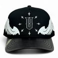 thumbnail image 2 of VAGO WHITE ANGELS Gorra Visera Curva Negra Imitación Piel, 2 of 4