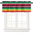 thumbnail image 2 of Colorful Mexican Stripes Retro Living Room The Bedroom Home Interior Room Decoration Drapes Kitchen Curtains, 2 of 6