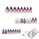 thumbnail image 5 of Fiudx Ofertas flash del día solo en línea Post-mortems of moradas in diseño de uñas en polvo, parches para uñas en forma de uñas adhesivas, 12 tamaños, 5 of 7